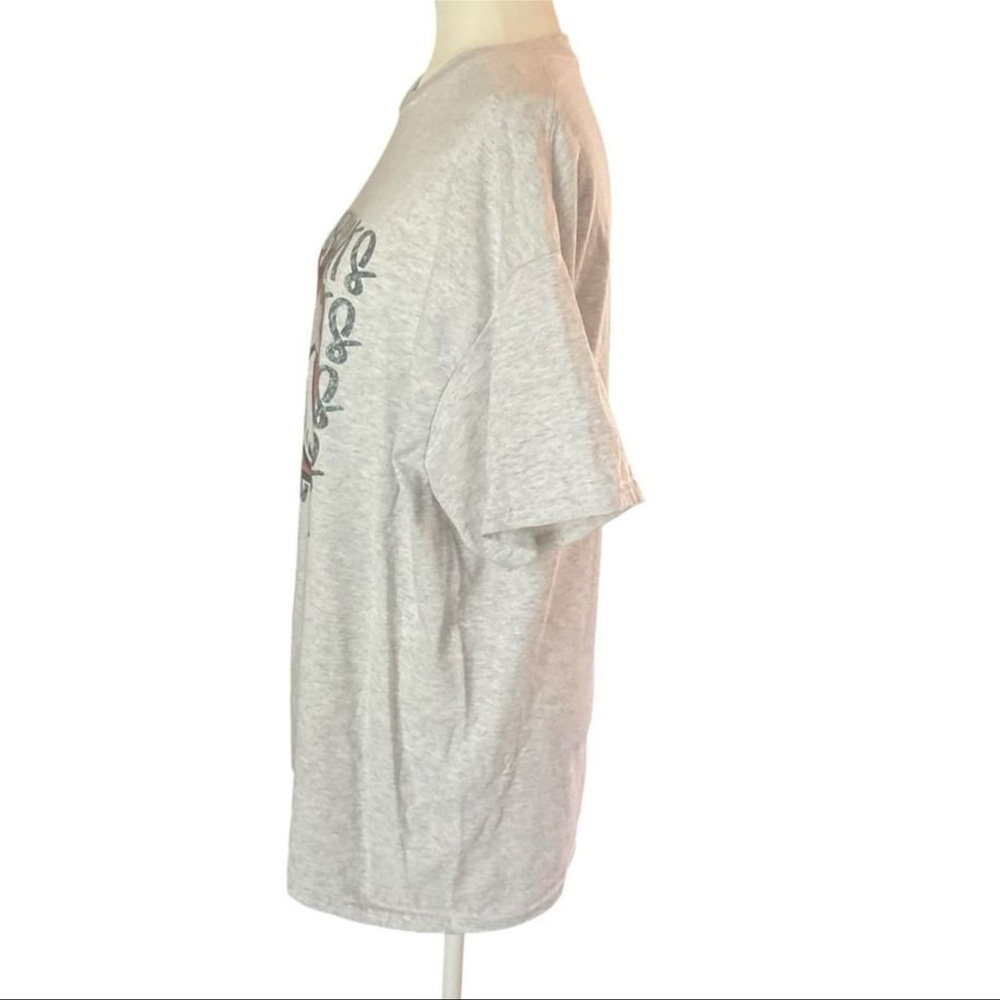 Gildan Women’s XL Gray Arkansas Razorback Graphic T-Shirt Crew Neck DryBlend - Picture 3 of 8